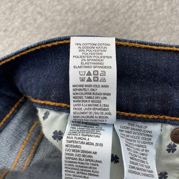 Lucky Brand Jeans Womens 4/27 Blue Sweet n Low Bootcut Dark Wash Lenoir Mid Rise - Picture 10 of 16